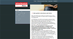 Desktop Screenshot of lehrer.verbraucher.de