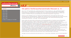 Desktop Screenshot of 50jahre.verbraucher.de